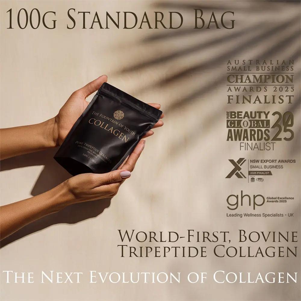 Exclusive Pure Bovine Tripeptide Collagen - 100g Bag