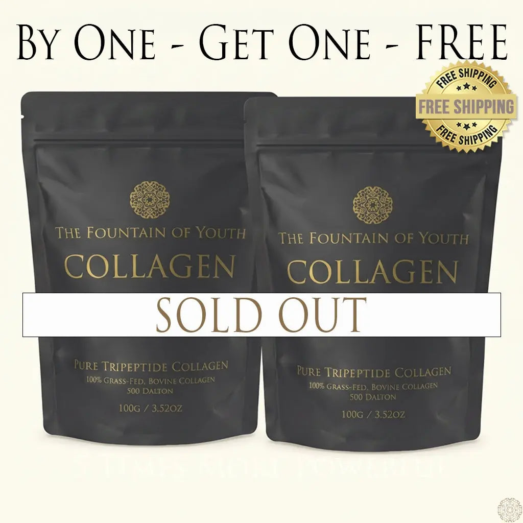 BUY ONE GET ONE FREE - Pure Bovine Tripeptide Collagen - 100g Bag Fountain of Youth Lifestyle
