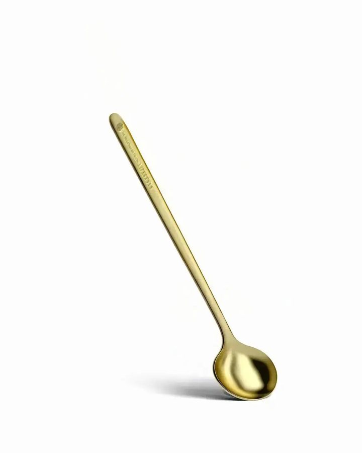 The long-handled gold collagen spoon